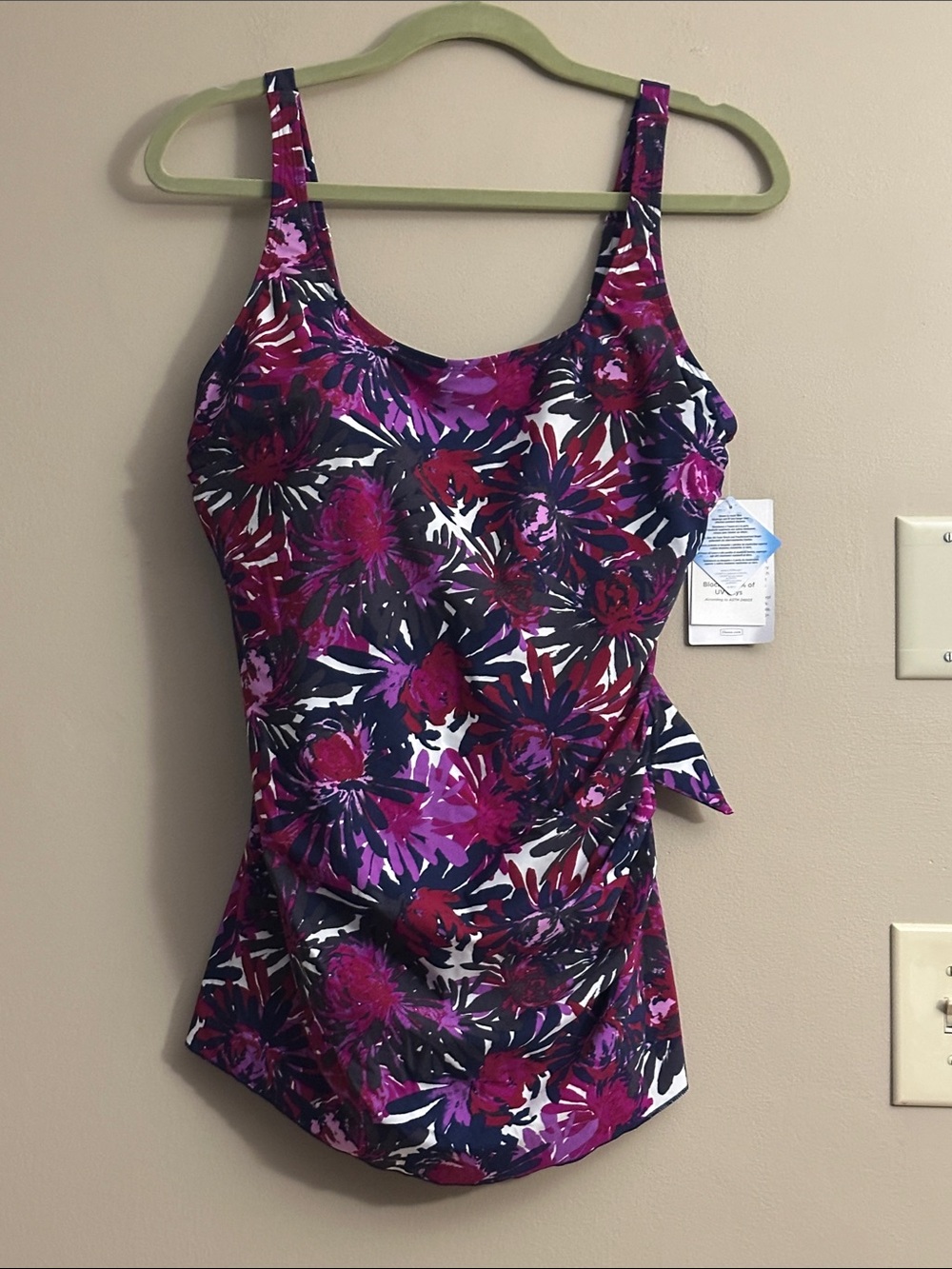 Women's Floral Swimsuit- Purple Multi